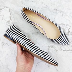 Nine West Shoes - Nine West | Navy White Striped Pointed Flats 11 Nine West Shoes - Nine West | Navy White Striped Pointed Flats 11